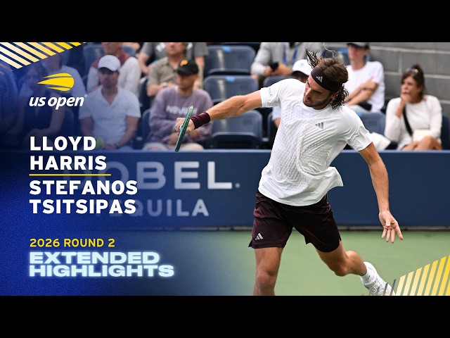 Lloyd Harris vs. Stefanos Tsitsipas Extended Highlights | 2026 US Open Round 2