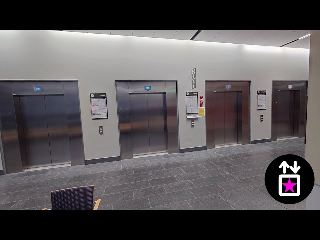 4x 2014 OTIS Gen2 MRL-Traction Elevators @ Nya Karolinska Hospital, Solna, Sweden!