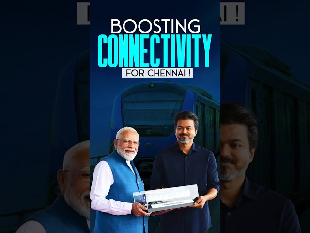 PM Modi, Tamil Nadu CM Joseph Vijay take a metro ride | #shorts | #chennaimetro