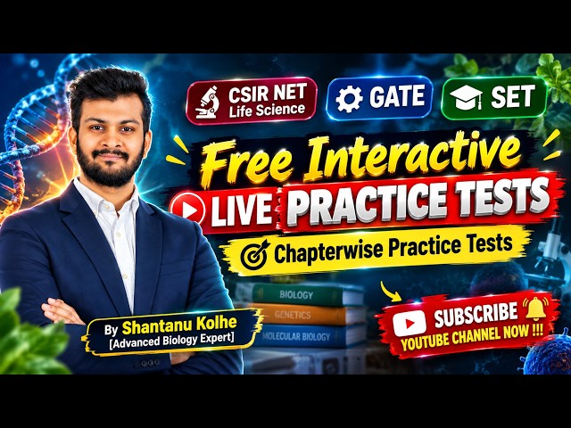 Free Practice Tests for CSIR NET Life Science | GATE | SET