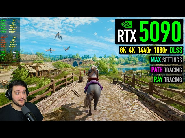 RTX 5090 - The Witcher 3 Remastered - This is Crazy Intensive!!