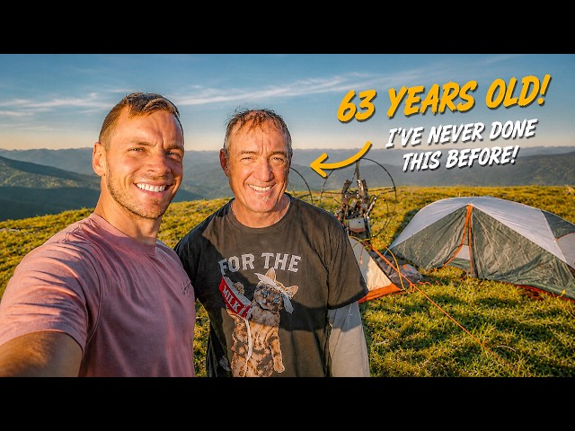 We FLEW to the Top of a Mountain to Camp!