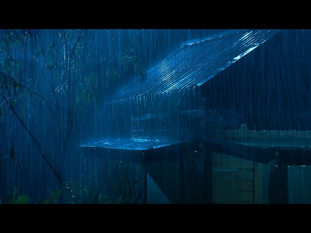 (No Ads) Real Thunderstorm Sounds | Heavy Rain Ambience for Deep Sleep & Calm Mind