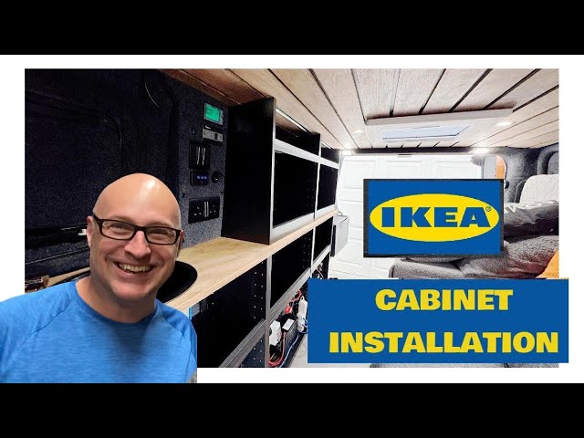 IKEA HACK | DIY METOD kitchen Cupboard Installation in Our Small Camper van