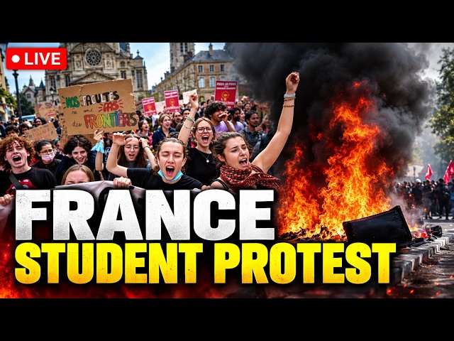 LIVE: France Student Protest LIVE | Students Clash With Riot Police As Demonstrations Intensify