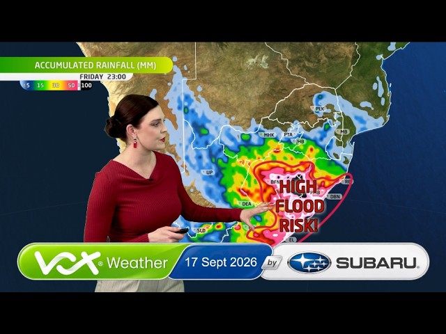 17 September 2026 | Vox Weather Forecast brought to you by Subaru Southern Africa