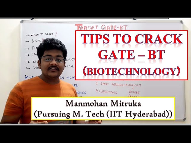How to prepare for GATE -BT | Tips for GATE- BT