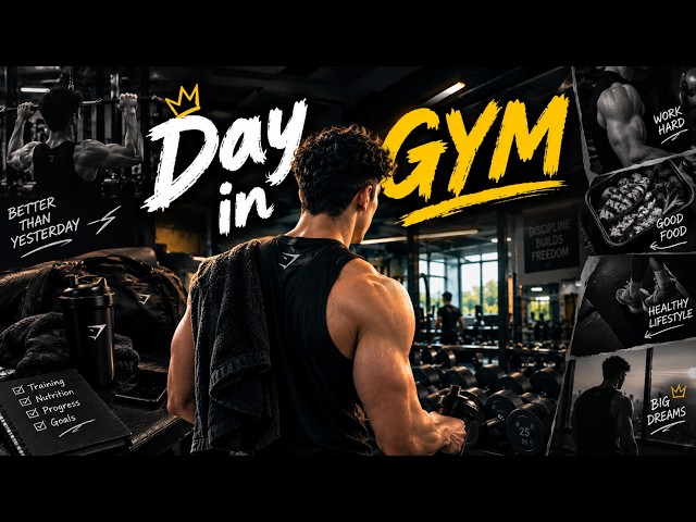 Day in gym #gymlover #GymMotivation #FitnessJourney #TrapsDay #Bodybuilding 