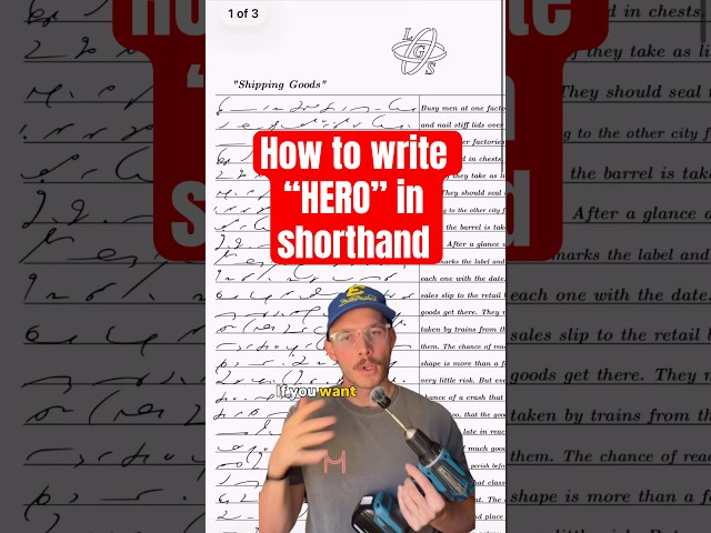 How to write “HERO” in Dr language (aka shorthand)