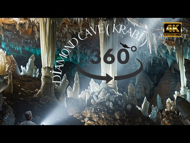 360° VR - Diamond Cave (Tham Phra Nang Nai) THAİLAND - 4K