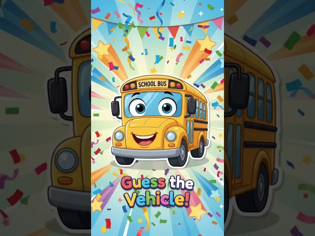 Guess the Vehicle! 🚌Can  you name it? #shorts #quiz #kids