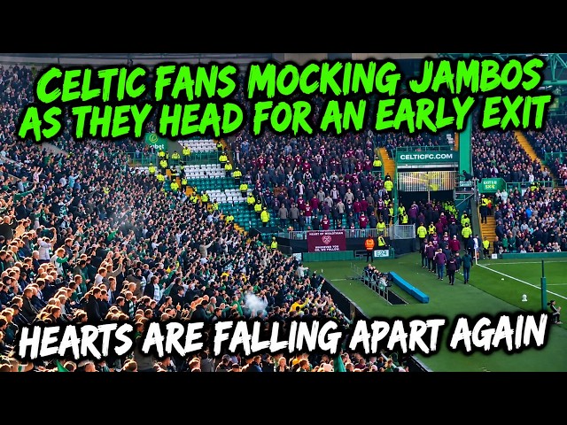"Hearts Are Falling Apart Again" Celtic Fans MOCK The Jambos + UNIQUE Fan Angle All SEVEN Goals