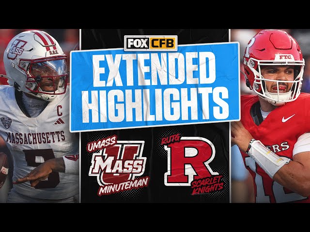 UMass Minutemen vs Rutgers Scarlet Knights Highlights 🏈 FOX College Football