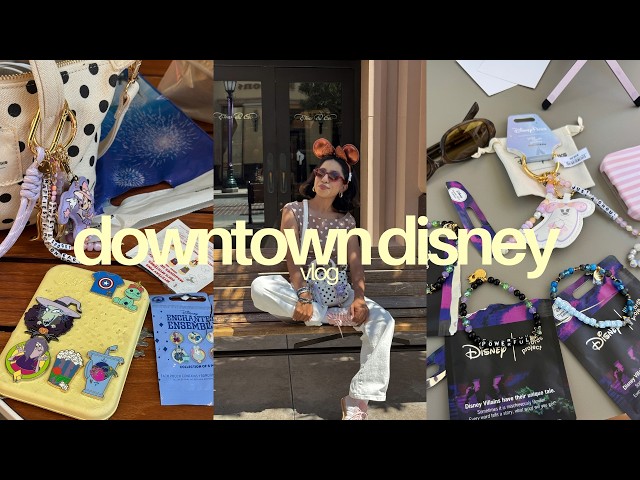 downtown disney: VLOG (the little words project pop up, pin trading, merch + more!)