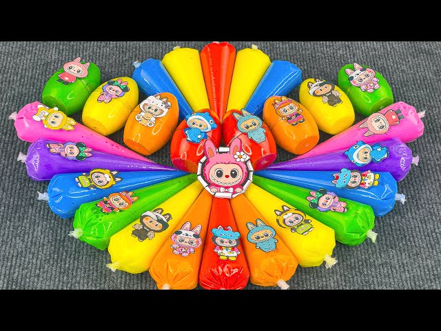 Mixing Labubu Slime ASMR! Look for 200 Eggs Super Big Slime ❤️ Oddly Satisfying Clay DIY