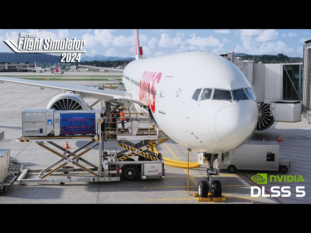Microsoft Flight Simulator 2024 | Swiss B777-300ER+DLSS 5 | Zurich ✈ Los Angeles | RTX™ 5080