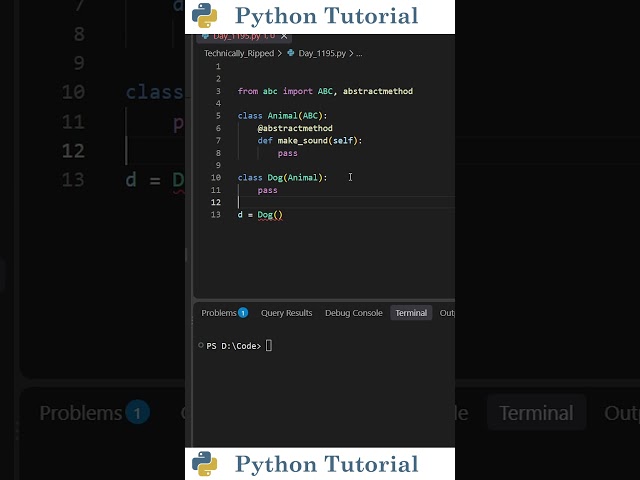 Abstract Base Classes in Python | Python Tutorial