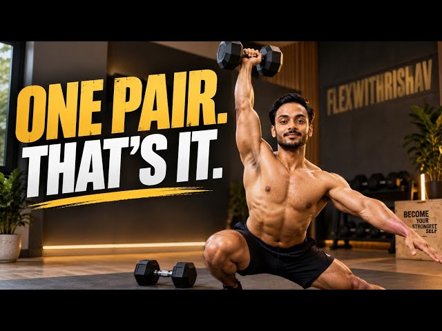 20-Min Full Body Dumbbell Workout at Home | Guided Follow-Along