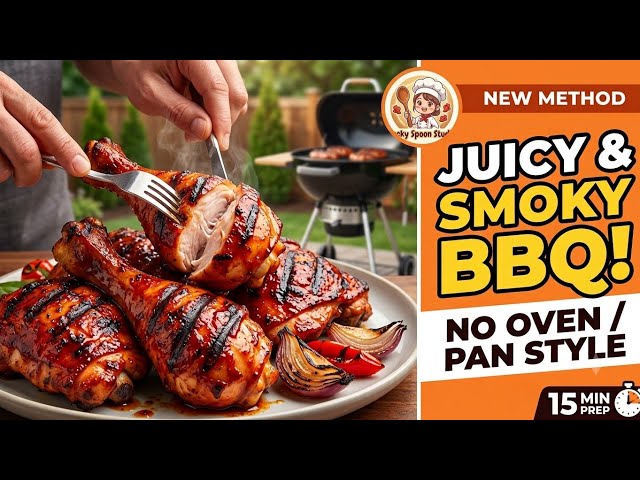 Juicy Barbecue Grilled Chicken | Easy Homemade Recipe 🔥🍗 