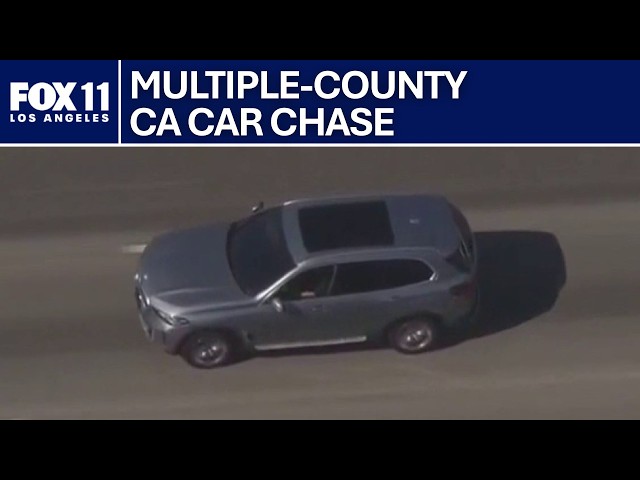Police chase underway in Los Angeles