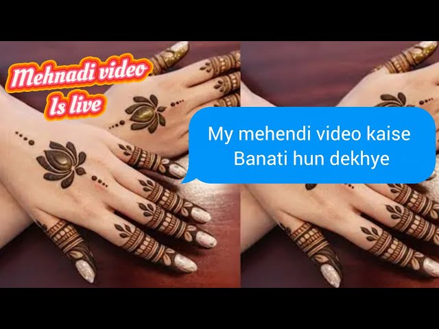 mehandi ki viral qween  is live!Secret of  mehnadi |mehndi ki video kese banae