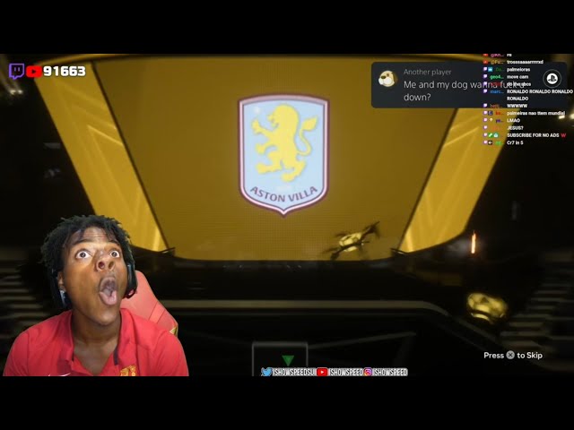 Ishowspeed pronouncing footballers name wrong in EA FC 27 