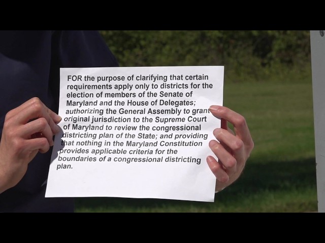 Is this redistricting question on Maryland ballots too confusing for voters?