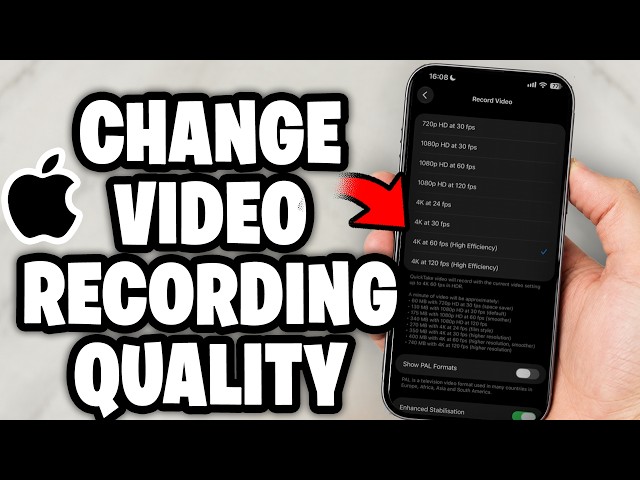 How To Record Videos in 4K On iPhone