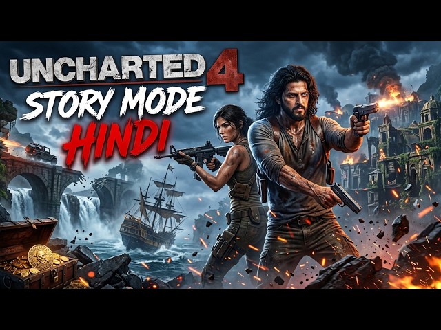 UNCHARTED 4 Story Mode (Hindi) 😱 - Nathan Drake's Final Adventure Begins!! | PS5 #ps5 #live #gaming