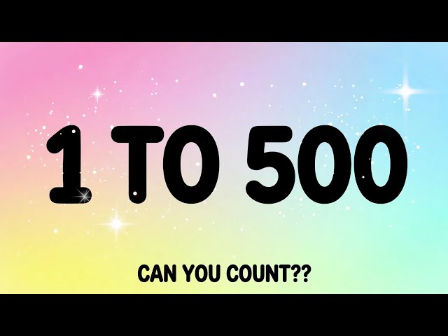 Can You Count 1 to 500? 🤩 Learn Counting for Kids! | Counting 1 to 500 | Shiny Gems Kids #count