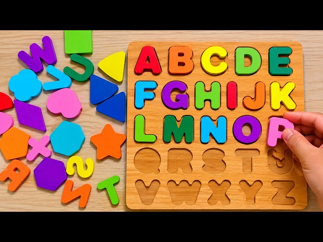 ABC Alphabet Puzzle for Kids | Learn A to Z with Colorful Letters | Fun Educational Video