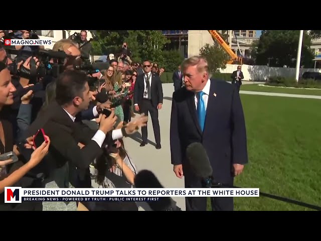 🇺🇸 President Trump Briefs Press at the White House before Nebraska Trip for Midterm Election Rally