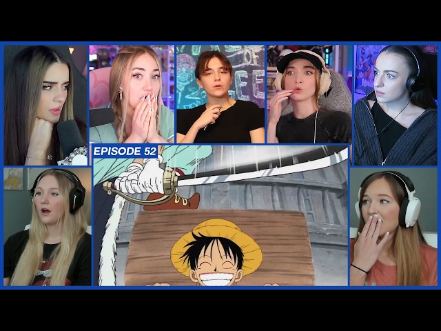 [GIRLS REACT] Buggy executes Luffy | OP Ep 52 Girls Reaction Mashup | ワンピース