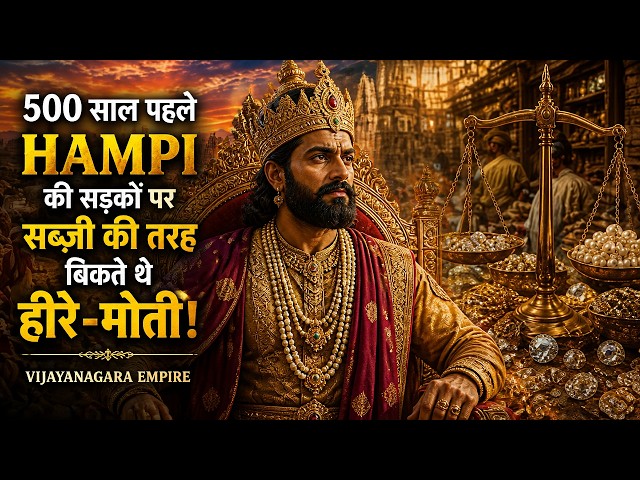 500 साल पहले Hampi की सड़कों पर सब्ज़ी की तरह बिकते थे हीरे-मोती! | Vijayanagara Empire