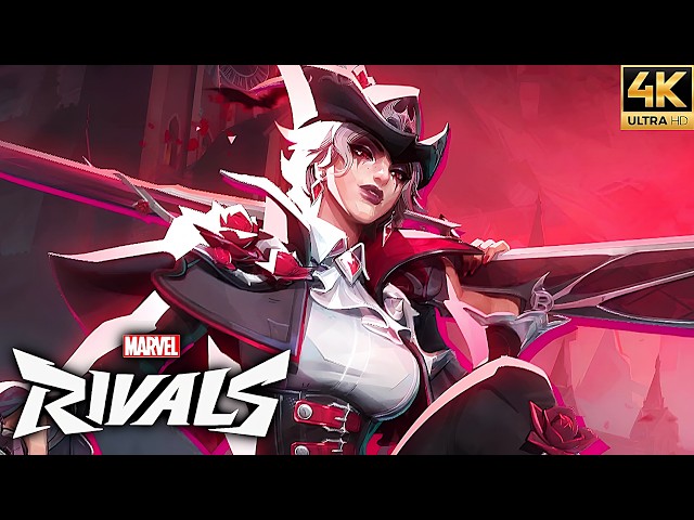 Marvel Rivals - Elsa Bloodstone (Gothic Huntress Skin) Gameplay Showcase (4K 60FPS)