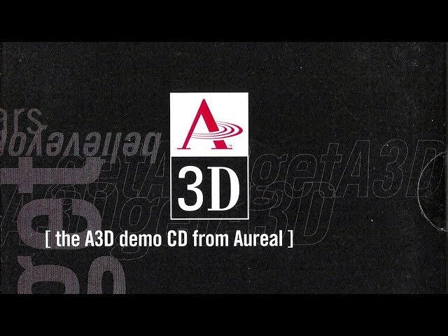 3d Sound Demo: Aureal Vortex A3D - HRTF Spatial Audio Speaker Test