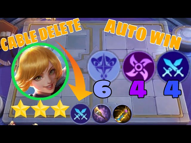 META 3STAR FANNY WITH SWORDMAN CRYSTAL CABLE DELETE MUST WATCH • MAGICCHESS • STONE