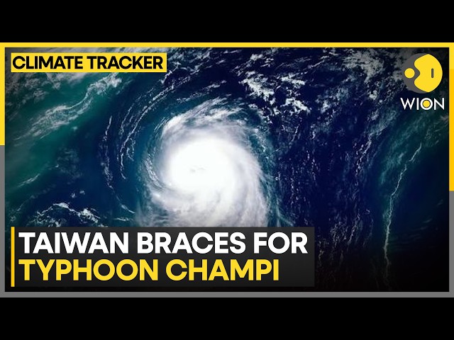 Typhoon Champi: Strong Waves Lash the Shores of Taiwan | WION Climate Tracker