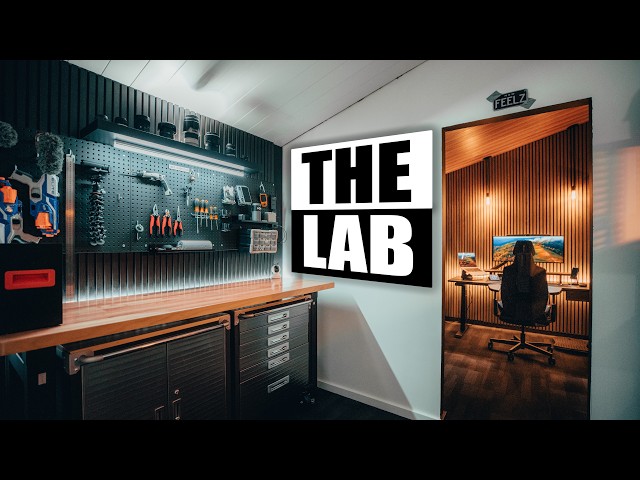 I Built My DREAM Man Cave | Feelz Garage Phase 2 — DIY Office with Desky & Just Pro Tools