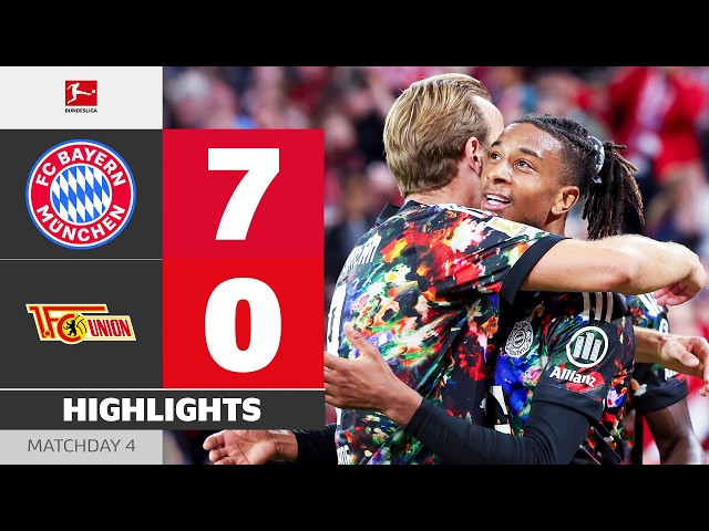 The Kane and Olise Late Night Show 🔥  | FC BAYERN - UNION BERLIN | Highlights | MD 4 – Bundesliga