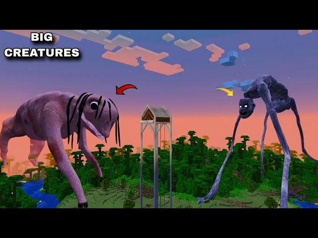SURVIVING AGAINST COUNTRY ROAD CREATURE & BIG CHARLIE in Minecraft! 😱 | Coffin Meme Gameplay