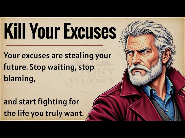 Kill Your Excuses | Learn English Through Motivation | Graded Reader | Improve Your English Fluency
