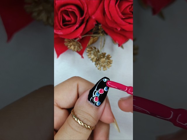 simple nailart tutorial for beginners #nailart #nailsonfleek #nailartdesign #youtubeshorts