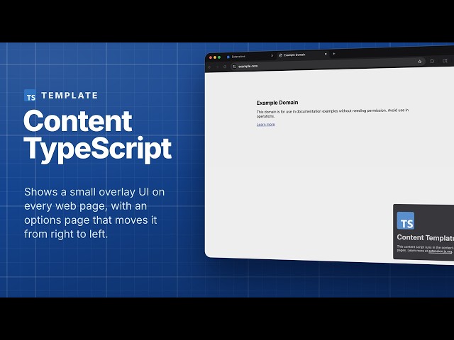 Content TypeScript template for browser extensions