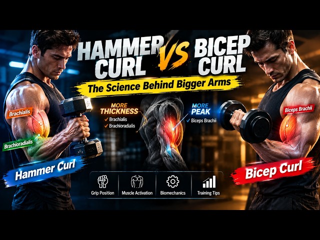 Hammer Curl vs Bicep Curl: The Science Behind Bigger Arms