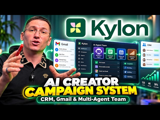 I Built an AI Creator Campaign System With Kylon — CRM, Gmail & Multi-Agent Team