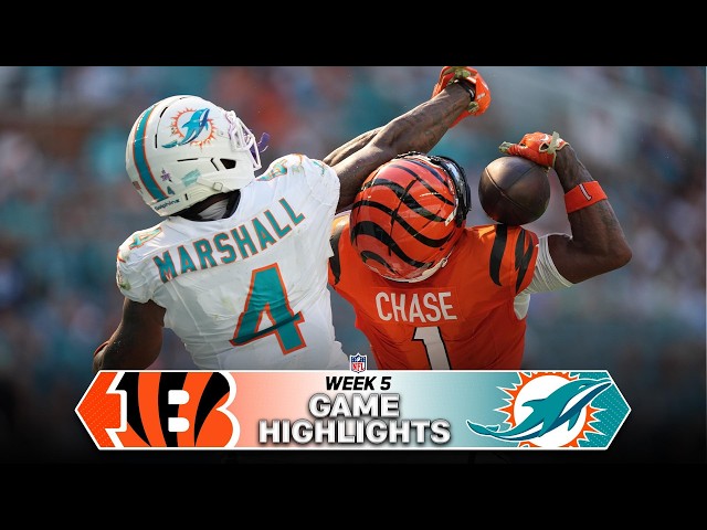 Cincinnati Bengals vs Miami Dolphins Game Highlights | 2026 NFL Season Week 5