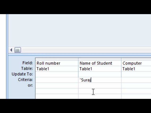 Updating Name with update Query in Microsoft Access@COMPUTEREXCELSOLUTION