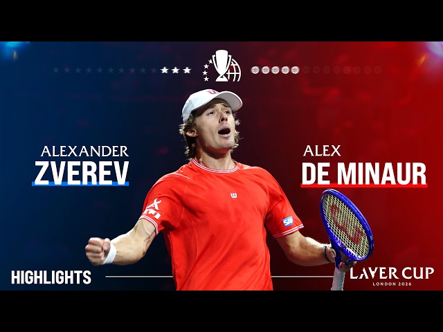 Alexander Zverev v Alex de Minaur Highlights | Laver Cup 2026 Match 6