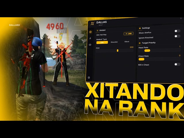 CHEATING WITH A PANEL + MAIN ACCOUNT 100% SAFE #freefire #bypass #ff #cheat #modmenu